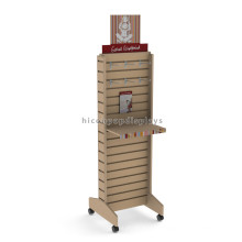 Quality Free Standing Retail Store Advertising Movable Plywood Slatwall Leggings Slatwall Shoe Display